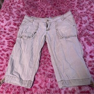 Vintage Bluenotes Women's Light Gray Cargo Shorts